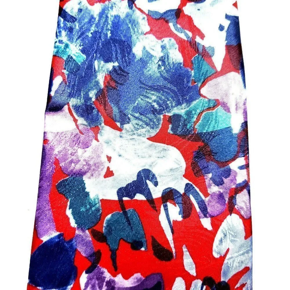 Pierre Cardin Polyester Tie Multi‎ Colored Abstract Classic